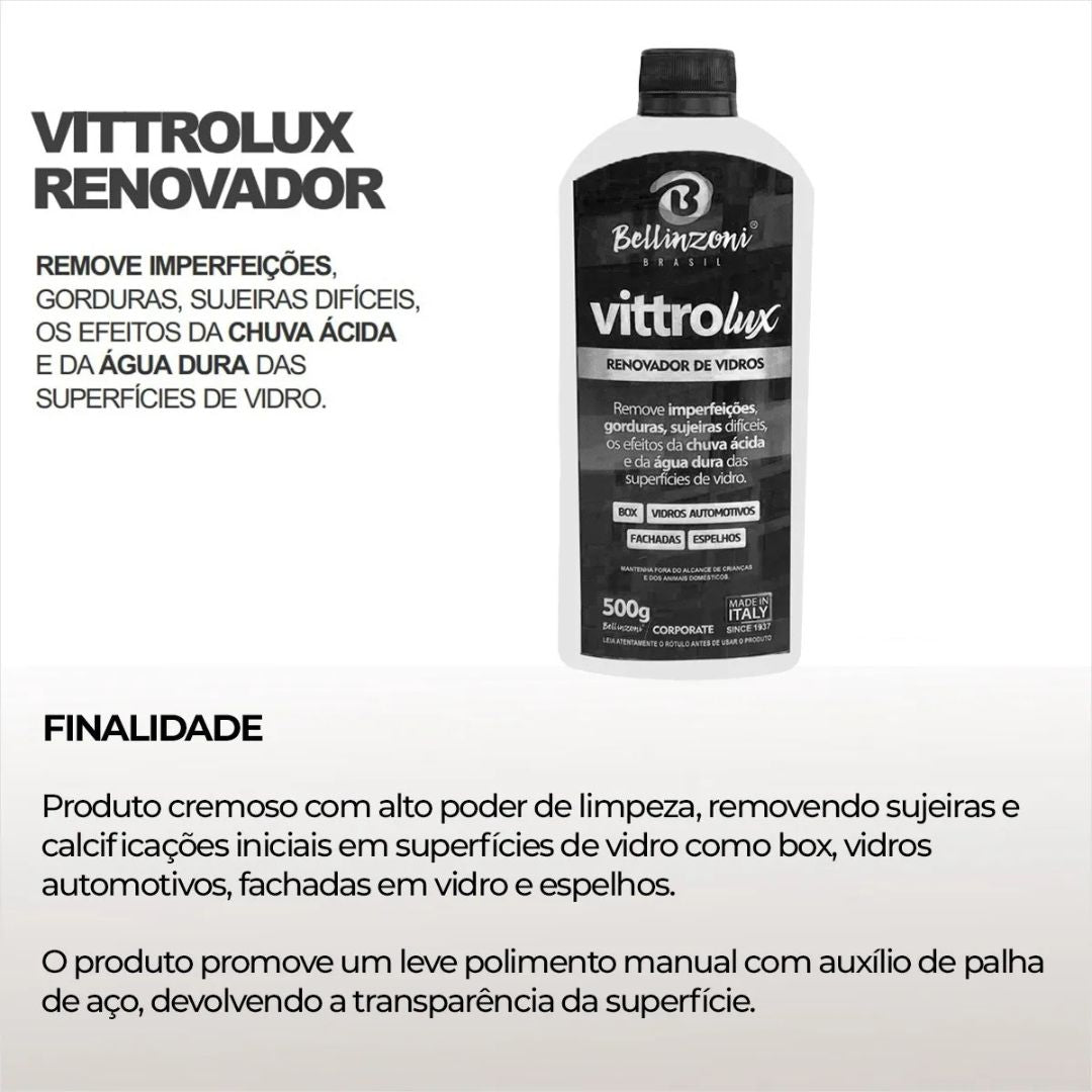 Renovador de Vidros - Vitrolux Bellinzoni 500g